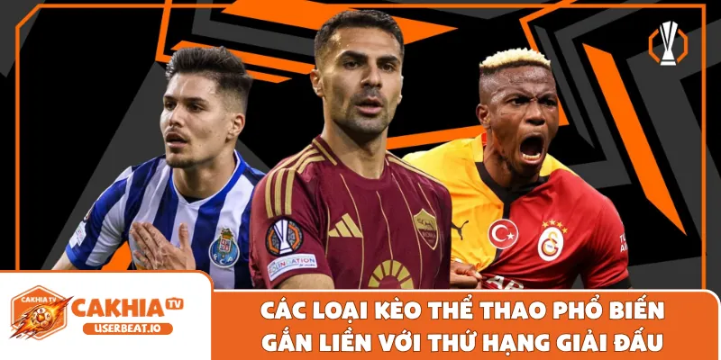 Bảng Xếp Hạng UEFA Europa League Cập Nhật Nhanh Chuẩn Xác 3 Các loại kèo thể thao phổ biến gắn liền với thứ hạng giải đấu