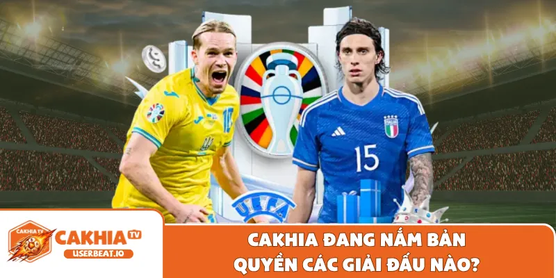 Bản Quyền Cakhia 1 Cakhia đang nắm bản quyền các giải đấu nào?