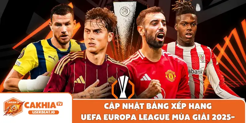 Bảng Xếp Hạng UEFA Europa League Cập Nhật Nhanh Chuẩn Xác 2 Cập nhật bảng xếp hạng UEFA Europa League mùa giải 2025–2026