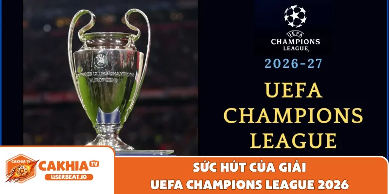 Sức hút của giải UEFA Champions League 2026