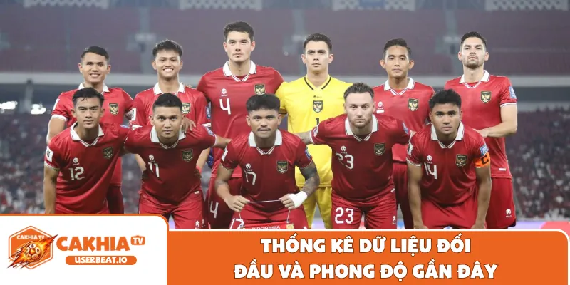 Thông Tin Chi Tiết Indonesia vs Việt Nam Cùng Tỷ Lệ Kèo 2 Thống kê dữ liệu đối đầu và phong độ gần đây